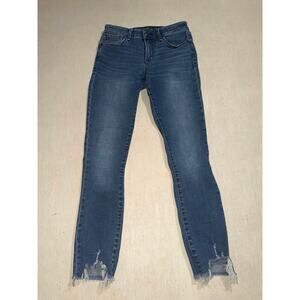 Abercrombie & fitch women’s mid rise super skinny ankle blue jeans